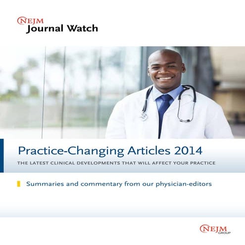 Nejm journal watch   practice changing articles 2014