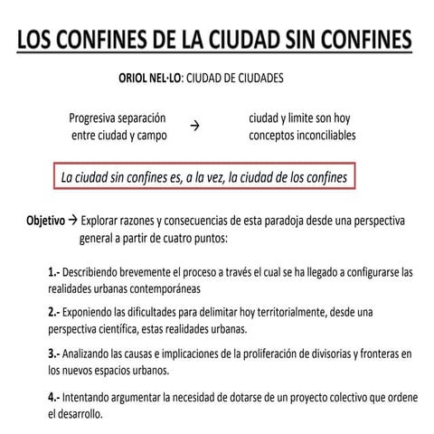 La ciudad sin confines