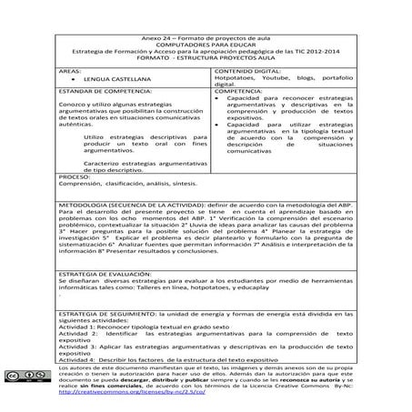 Proyecto de aula ciencias sociales | DOCX