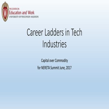 Career Ladders in Technology Industries
