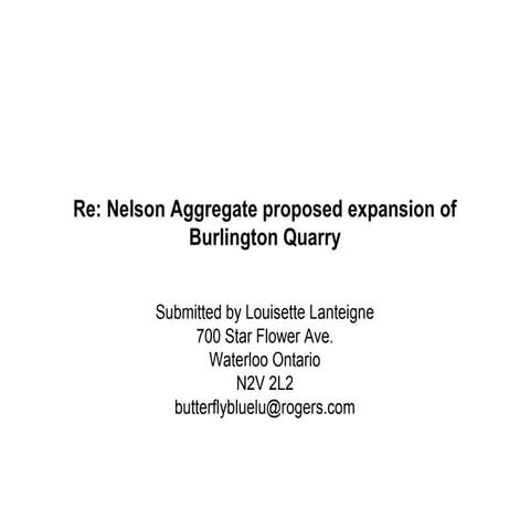 Nelson quarry lanteigne