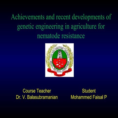 Nematode resistance faisal