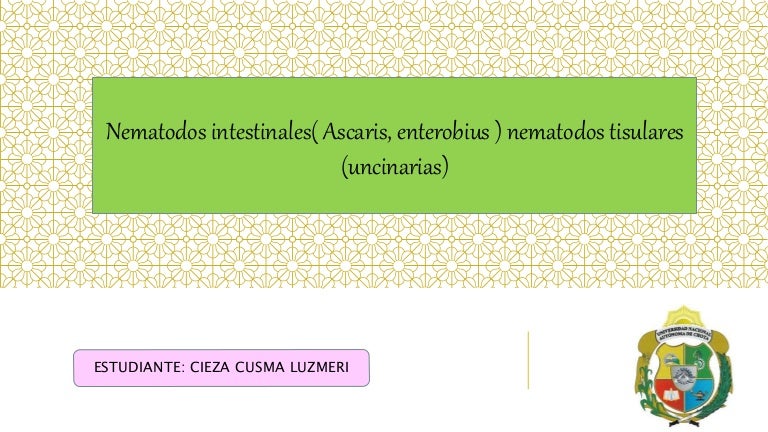 enterobiasis ascariasis ankylostomiasis noncatorosis gyógyszeres kezelés a férgek számára