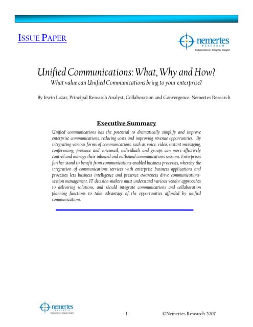 Unified Communications