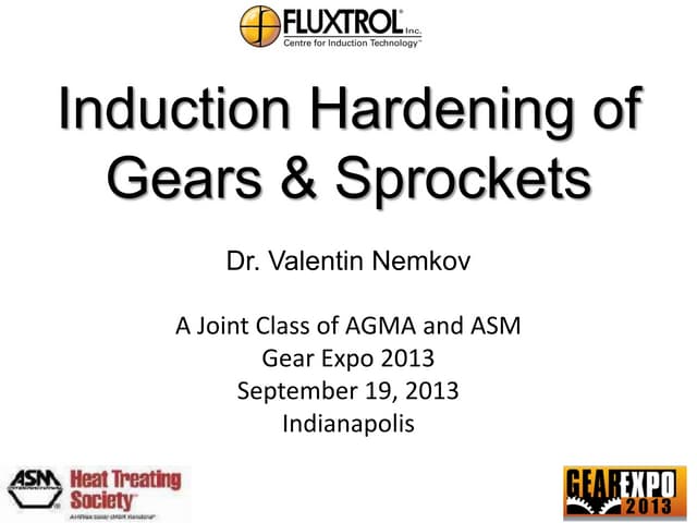 Induction Hardening of Gears and Sp...