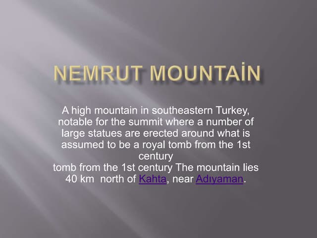 Nemrut kommagene