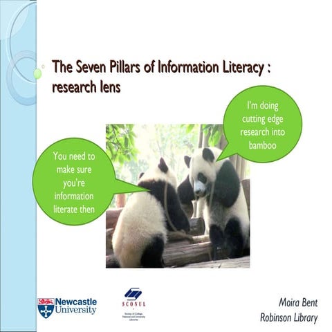 The Seven Pillars of Information Literacy: research lens