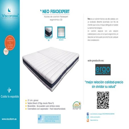 Ficha colchón Fisioexpert Neo