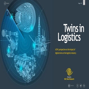 Digital Twins Transforming Logistics with AI & Cloud | PDF
