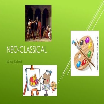 An Overview of Neo-classical age | PPTX