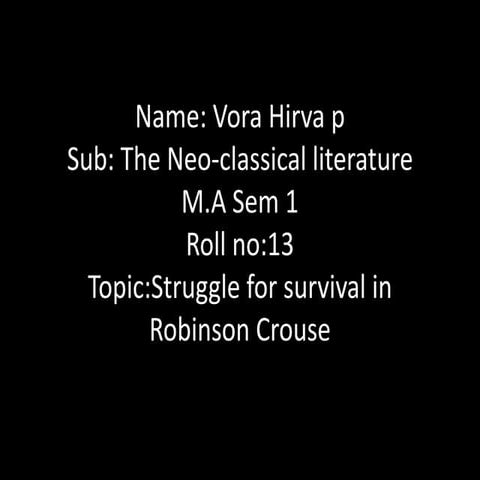 Neo classical literature