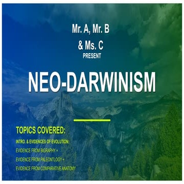 Neo darwinism - post02