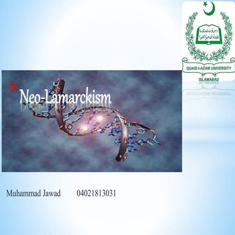 Neo lamarckism