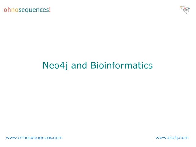 Neo4j and bioinformatics