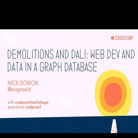 Demolitions and Dali : Web Dev and Data in a Graph Database