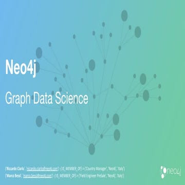 Neo4j Graph Data Science - Webinar | PPT