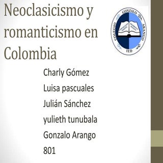 Neoclasicismo y romanticismo en  co...