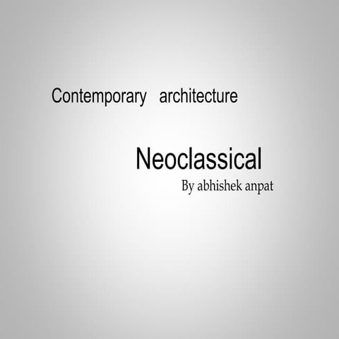 Neoclassical