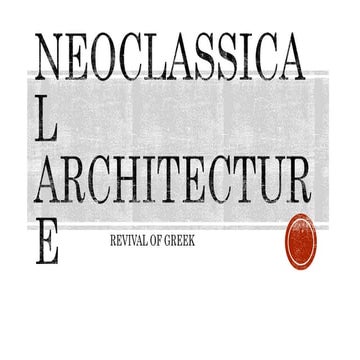 Neoclassical Architecture