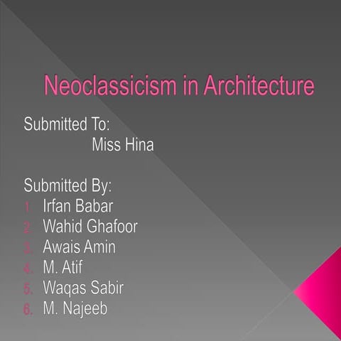 Neoclassicism in architecture