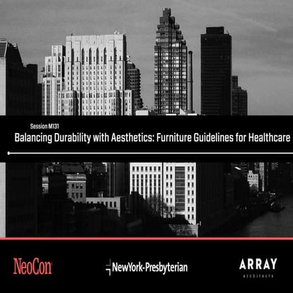 NeoCon 2014 Furniture Guidlines for Healthcare