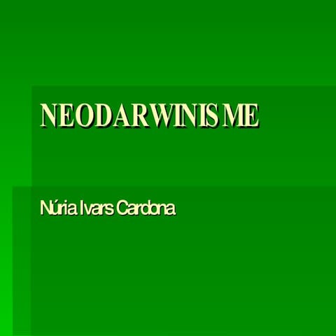 Neodarwinisme