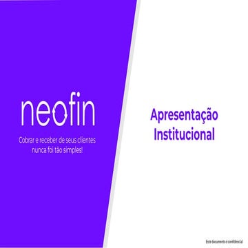 Neofin Institucional - Apresentação Institucional | PDF