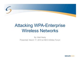 Attacking and Securing WPA Enterprise Networks