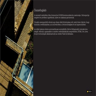 Neo interactive weboldal - Mediadesign