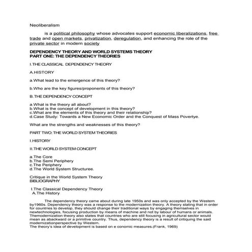 Neoliberalism manuel