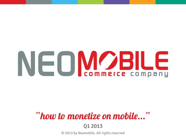 Neomobile  - Company presentation 2013