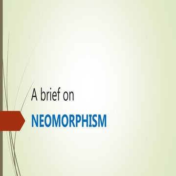 Neomorphism