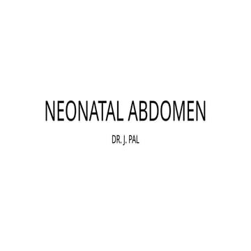 Comprehensive Radiographic Evaluation of the Neonatal Abdomen ...