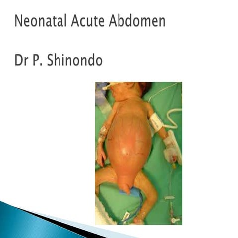 Neonatal acute abdomen. 7th yr