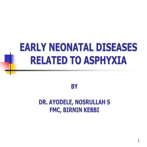 Neonatal asphyxia