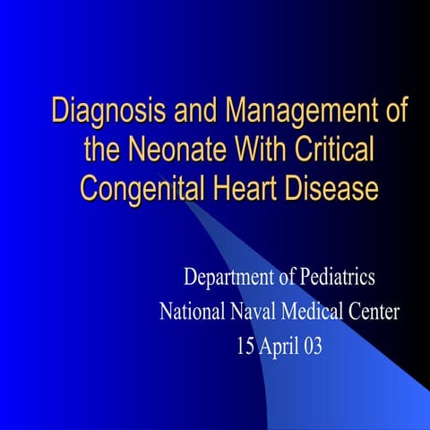 Neonatal Cardiology