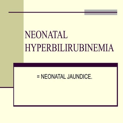 NEONATAL HYPERBILIRUBINEMIA Notes PAEDS.ppt