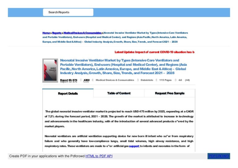 Neonatal Invasive Ventilator Market 2021 | Forecast To 2028 3 neonatalinvasiveventilatormarket2021forecastto2028 210927141704 thumbnail 4