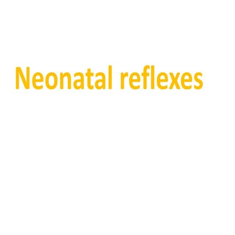 Primitive And Tonic Reflexes | PPTX