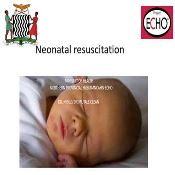 Neonatal Resuscitation describing the practices in Zambia | PPTX