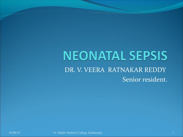 Neonatal sepsis