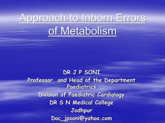 Metabolic Disorders: All You Need to Know | PPT