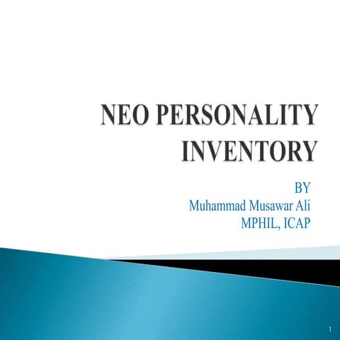 Neo personality inventory