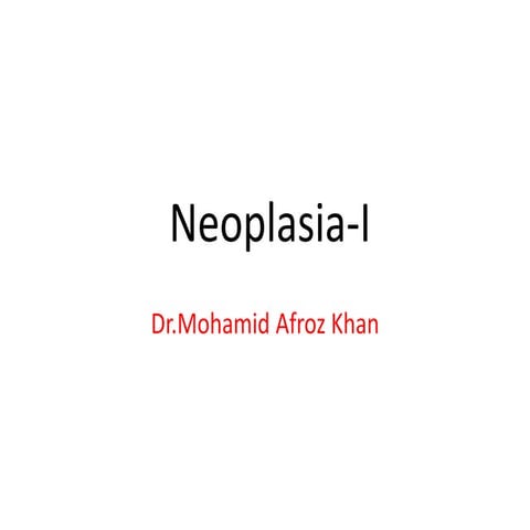 Neoplasia part 1