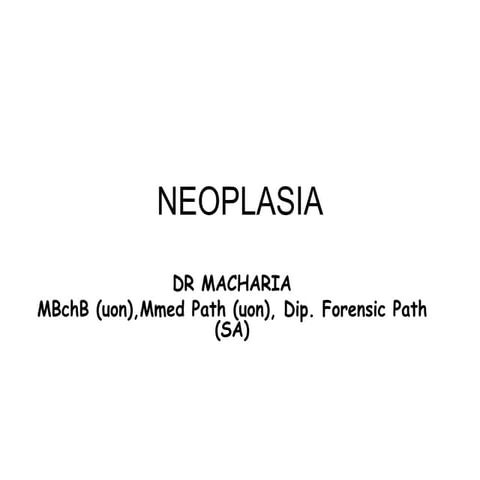 Neoplasia 2018 Ppt