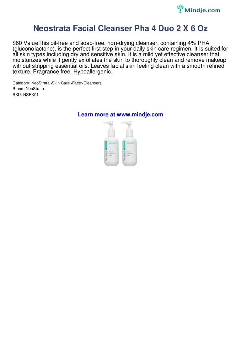 neostrata cleanser pha 4