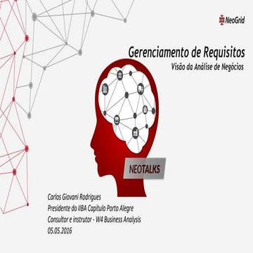 Gerenciamento de requisitos - NeoTalks - 05.05.2016