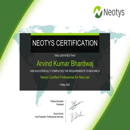 Neotys certified professional for neo load