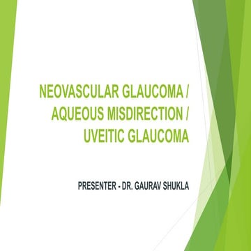 Neovascular glaucoma (NVG)