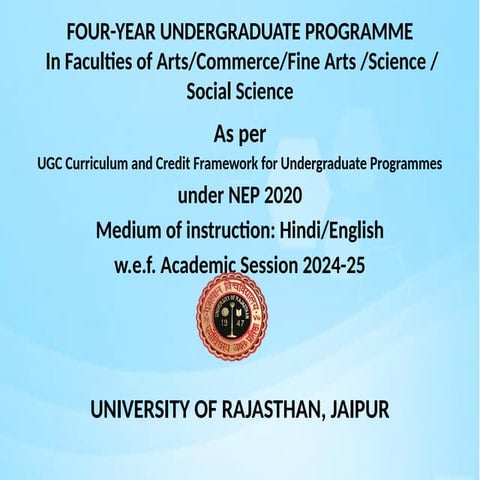 NEP Education System in Rajasthan University(1).pptx